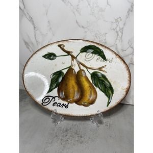 Kate McRostie Oval Hand Painted Hot Plate Trivet Certified International